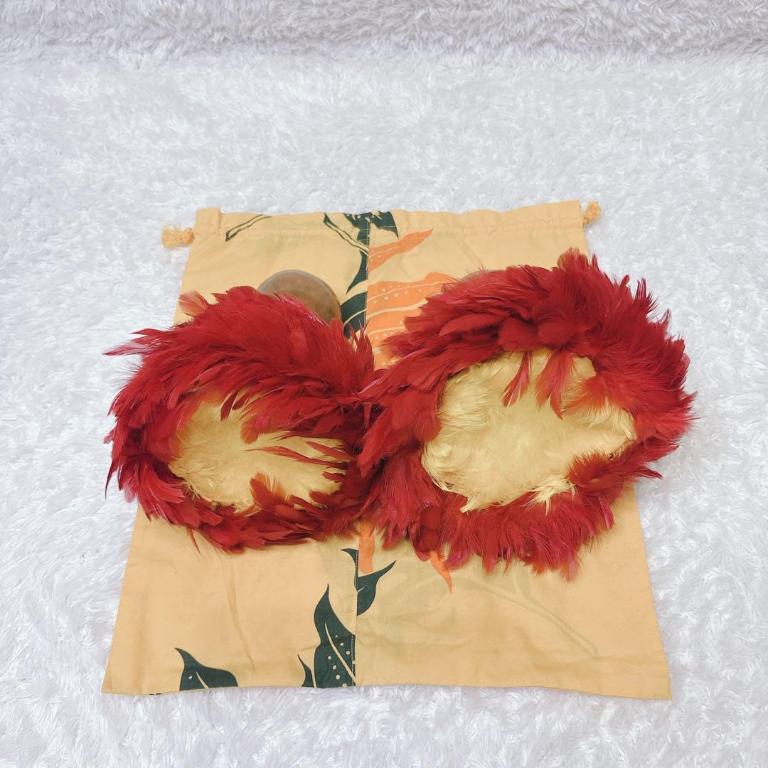 ウリウリ 一体型 フラダンス 楽器 赤 中古 フラ ウリウリ フラダンス 楽器 一体型 約21cm 約180g カバー付属